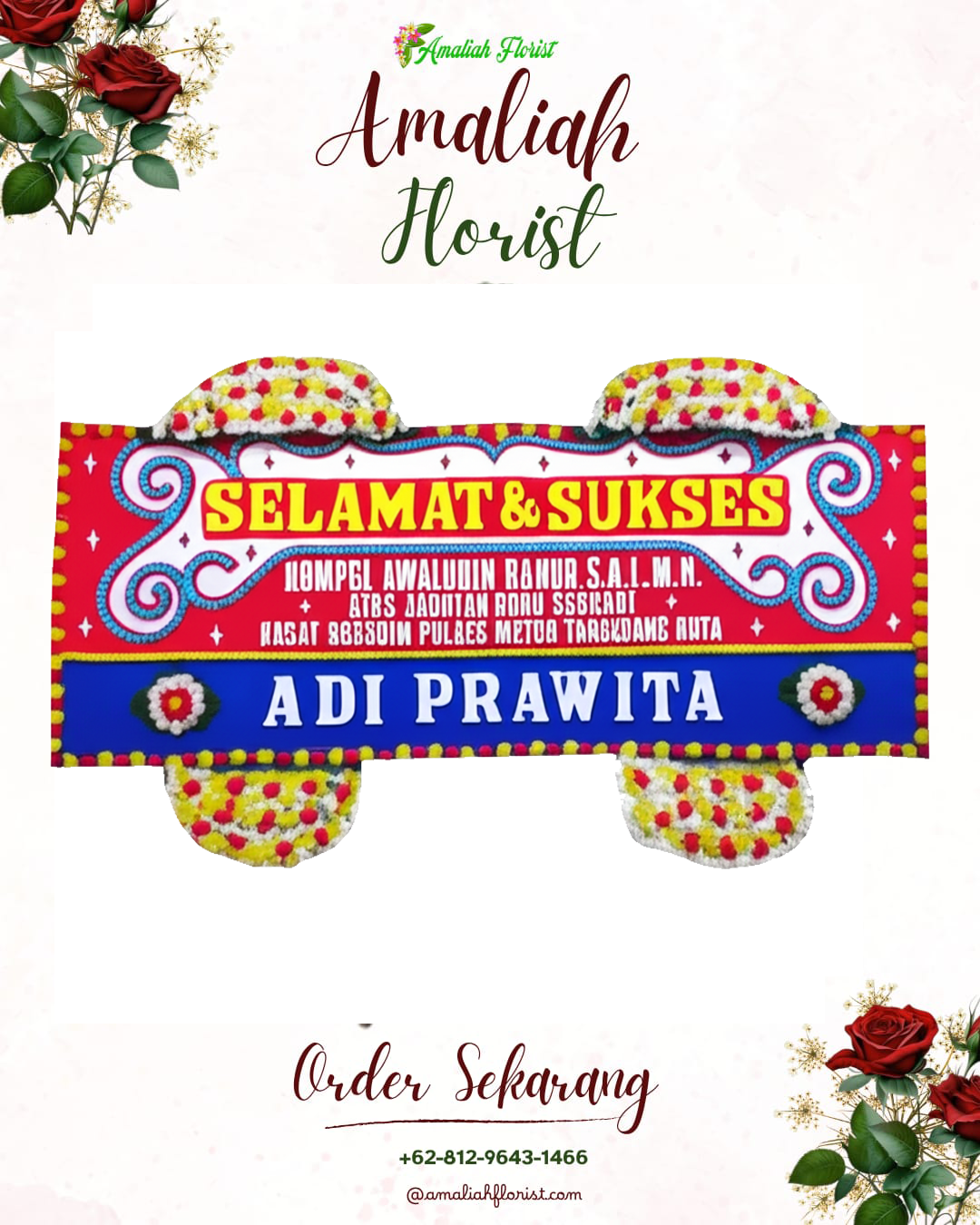 Papan Bunga Ucapan Selamat Ajibarang